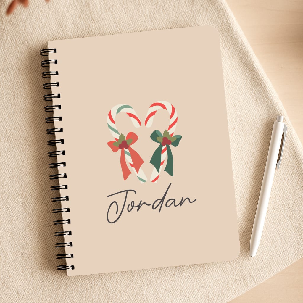 Candycane - Personalised Christmas Notepad