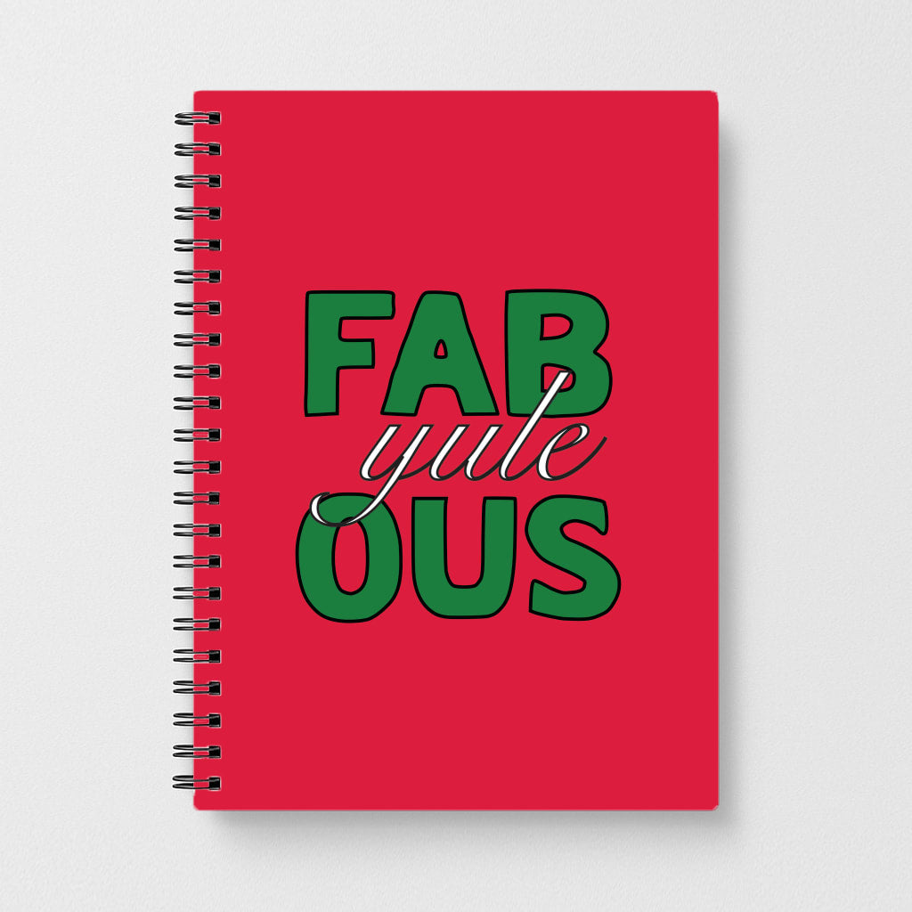 Fab-Yule-Ous Red - Christmas Puns Notebook