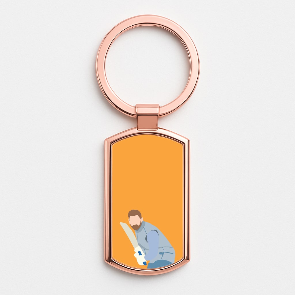 Bairstow - Cricket Rose Gold Keyring