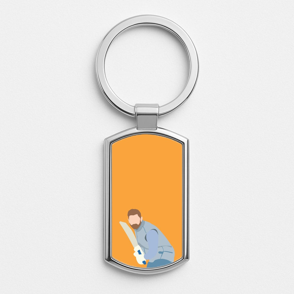 Bairstow - Cricket Silver Keyring