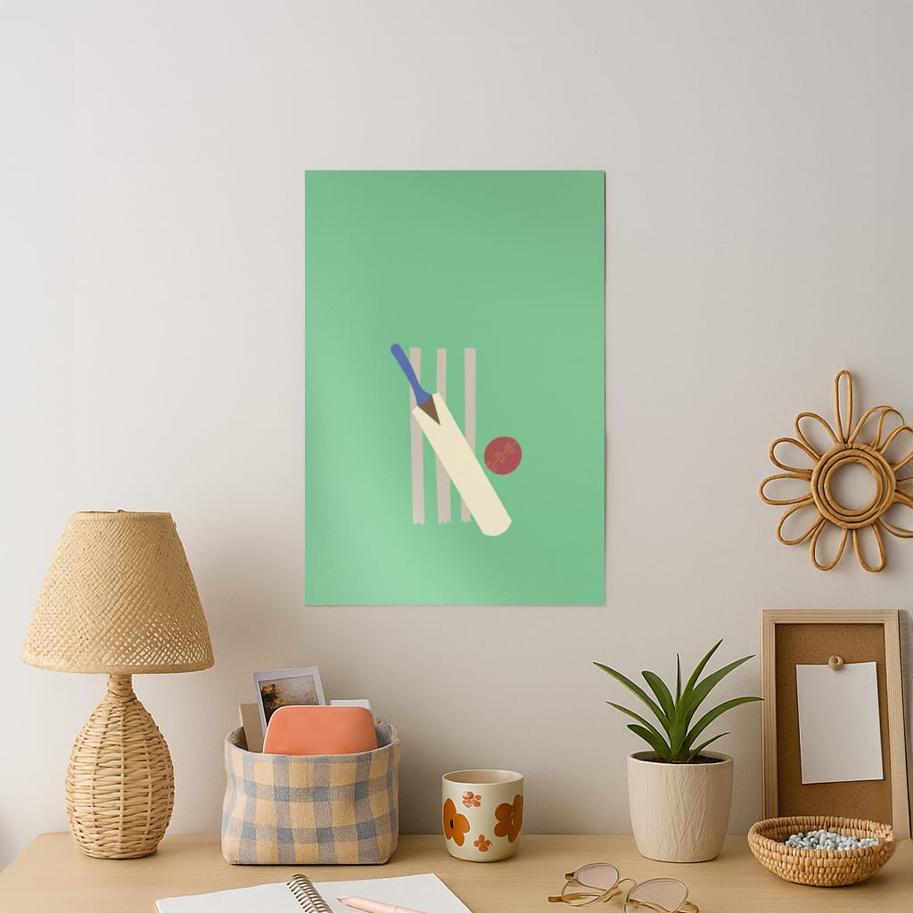 Wickets - Cricket Art Print