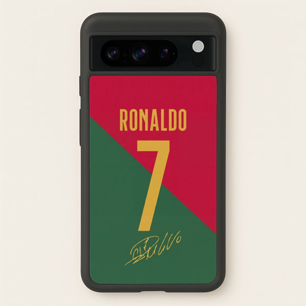 Portugal - Christiano Ronaldo CR7 Phone Case - Google Pixel 8 Pro / Standard