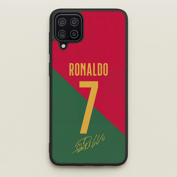 Portugal - Christiano Ronaldo CR7 Phone Case - Galaxy A12 / Standard