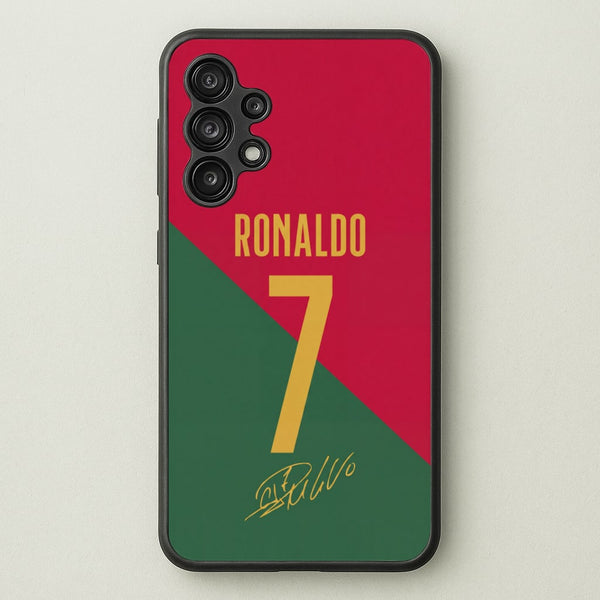 Portugal - Christiano Ronaldo CR7 Phone Case - Galaxy A13 / Standard