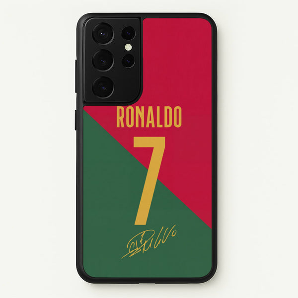 Portugal - Christiano Ronaldo CR7 Phone Case - Galaxy S21 Ultra / Standard