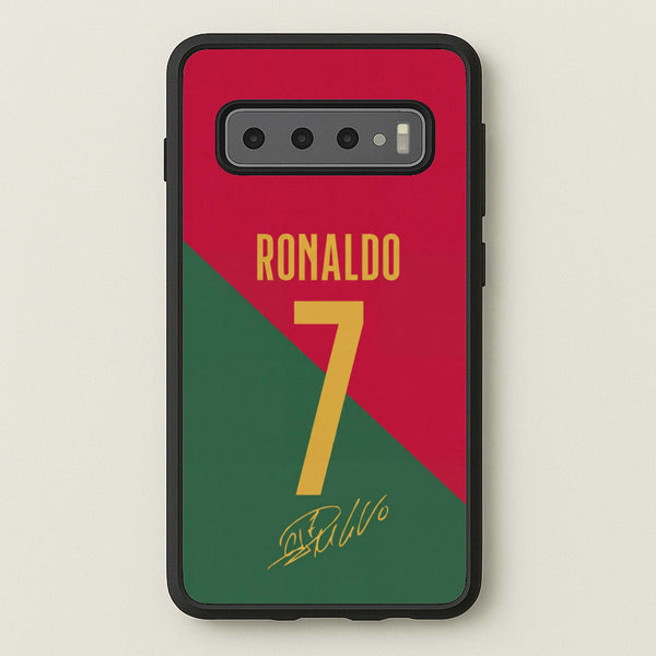 Portugal - Christiano Ronaldo CR7 Phone Case - Galaxy S10 Plus / Standard