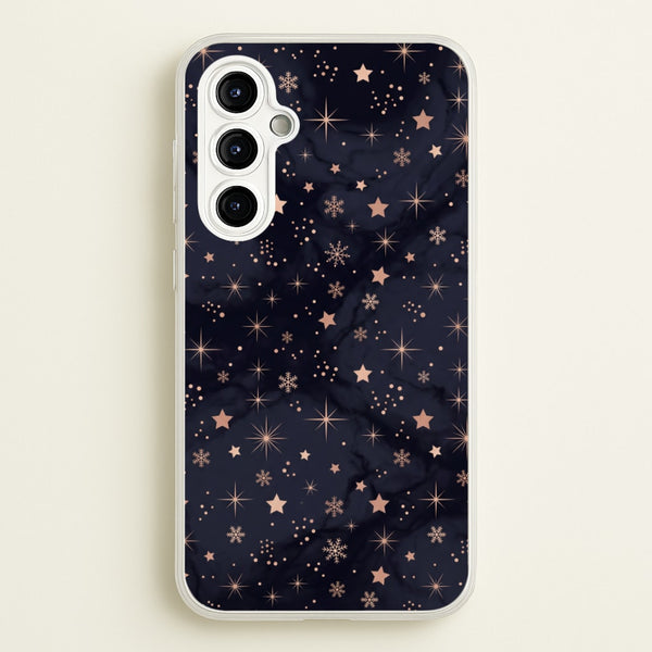 Midnight Frost Stars Phone Case - Galaxy A54 / Standard
