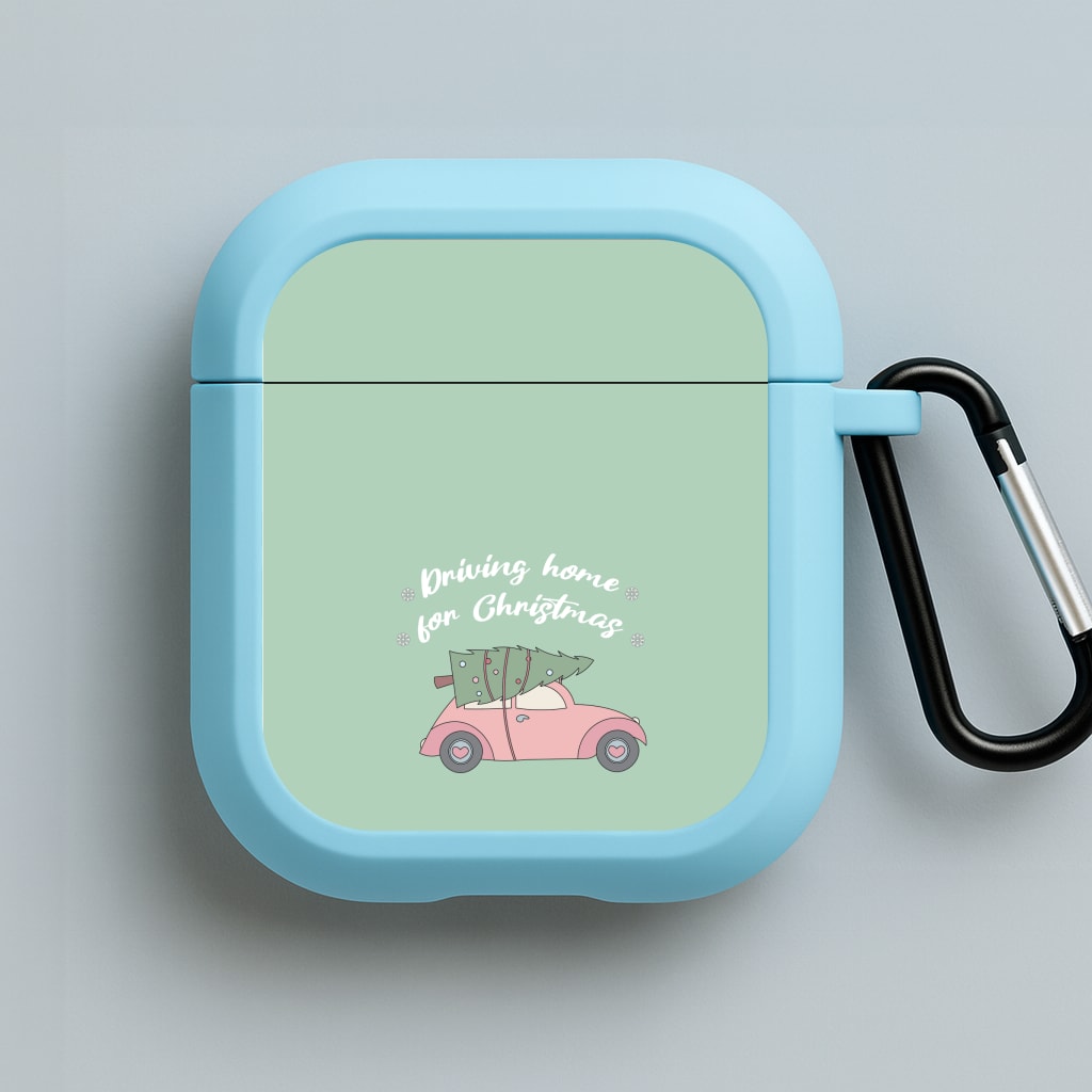 Driving Home For Christmas - Christmas Songs Blue AirPods Case