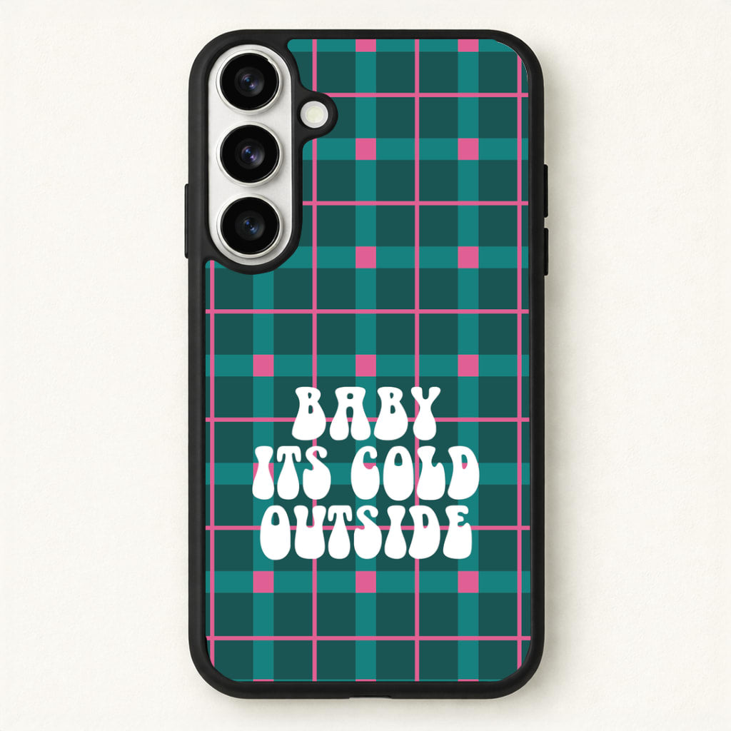 Baby It's Cold Outside Tartan Phone Case for Galaxy S26