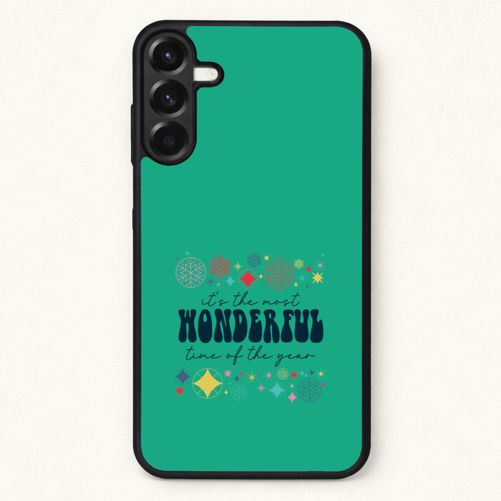 The Most Wonderful Time Of The Year Geometric Phone Case for Galaxy A37