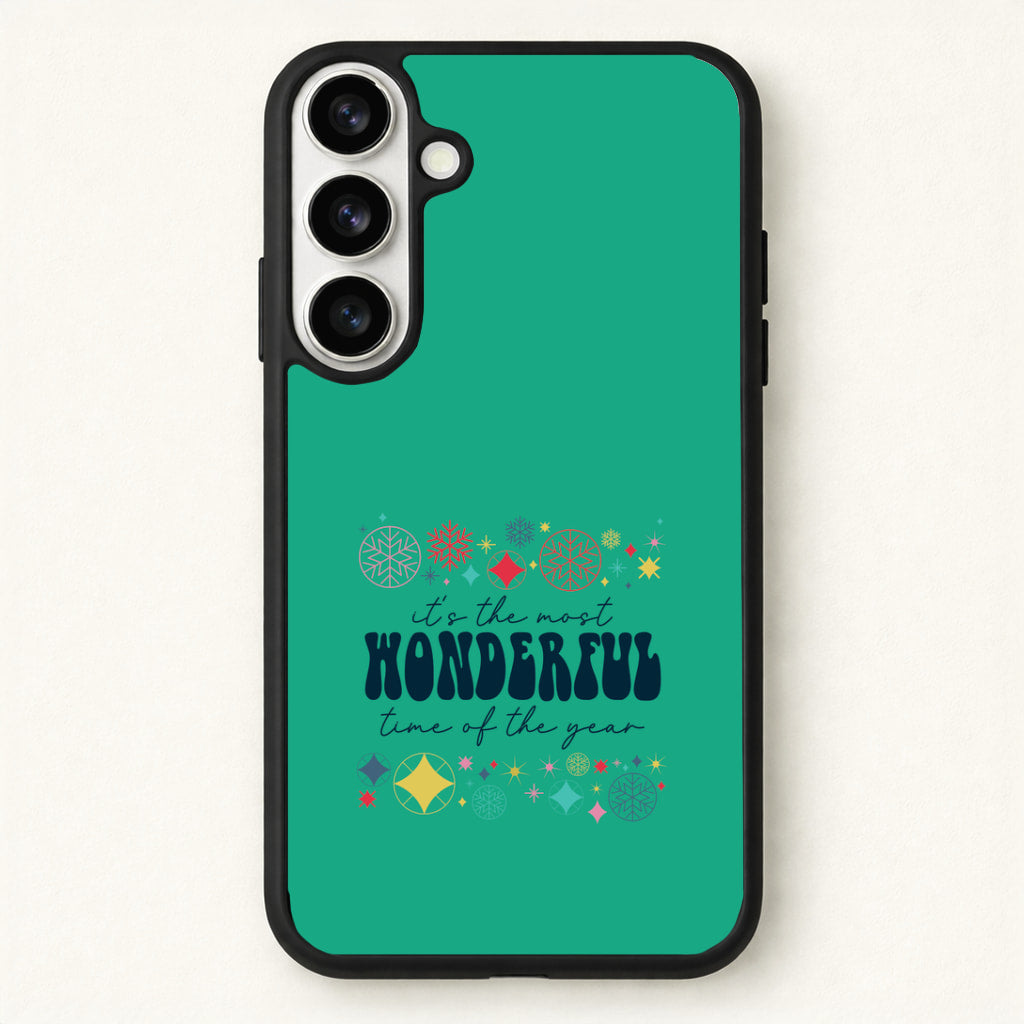 The Most Wonderful Time Of The Year Geometric Phone Case for Galaxy S26 Plus