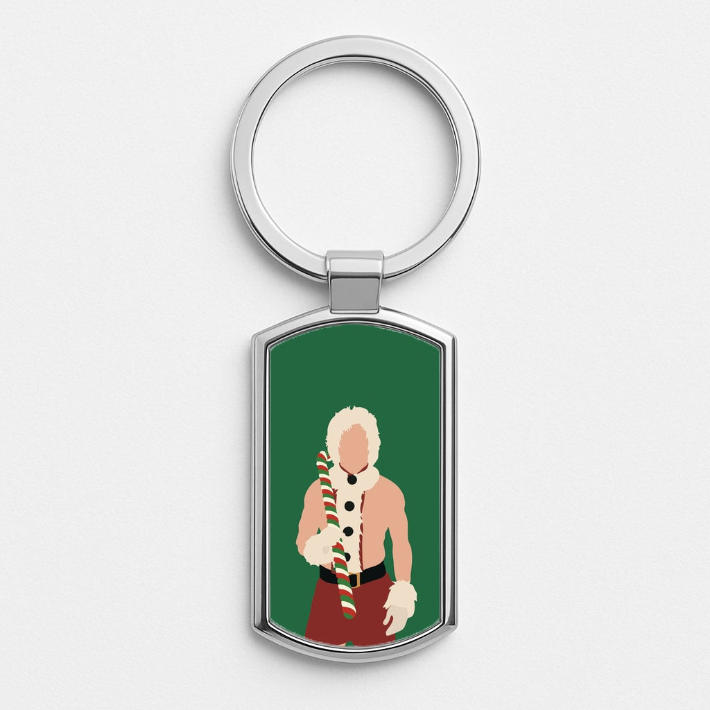 Christmas Schmidt Silver Keyring