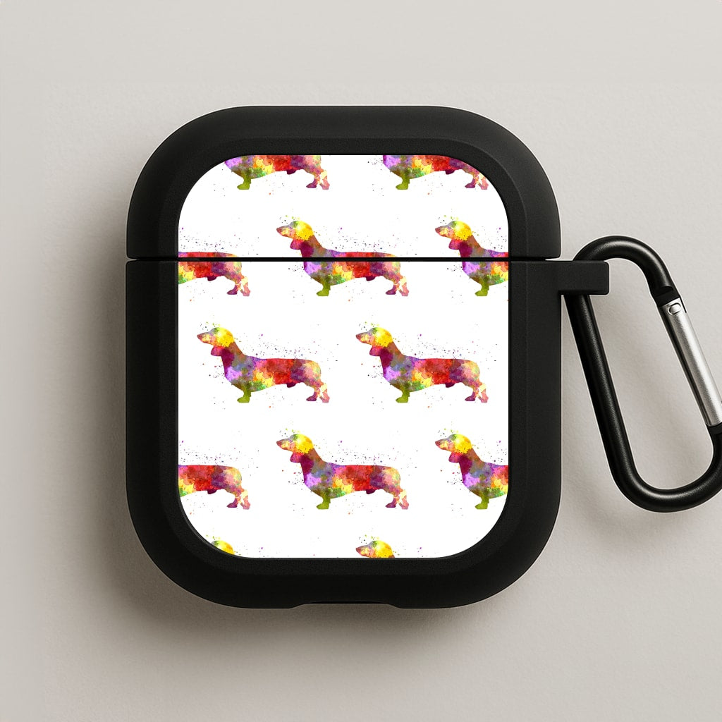 Watercolour Dachshund AirPods Case