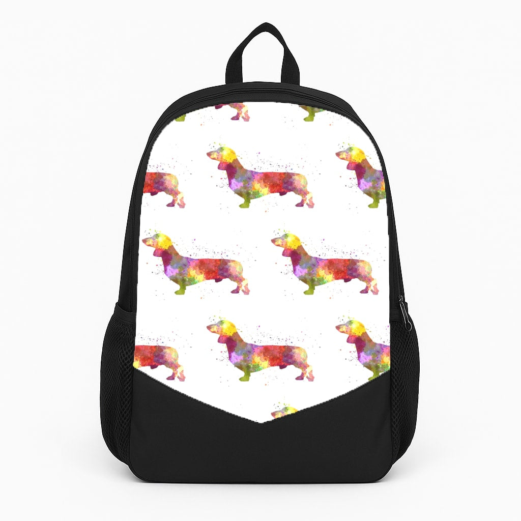 Watercolour Dachshund Backpack