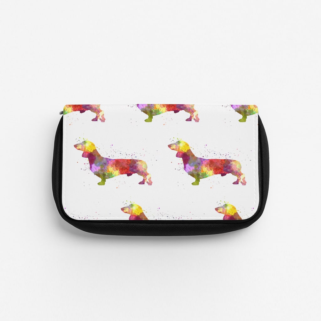 Watercolour Dachshund Pencil Case