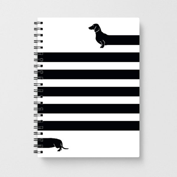 Dachshund Wrapped Notebook - Fun Cases