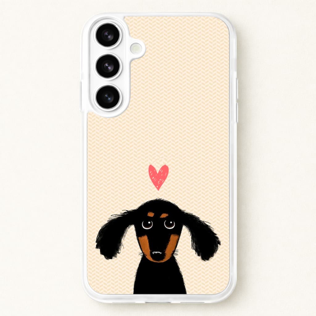 Dachshund Puppy Love Phone Case for Galaxy S26