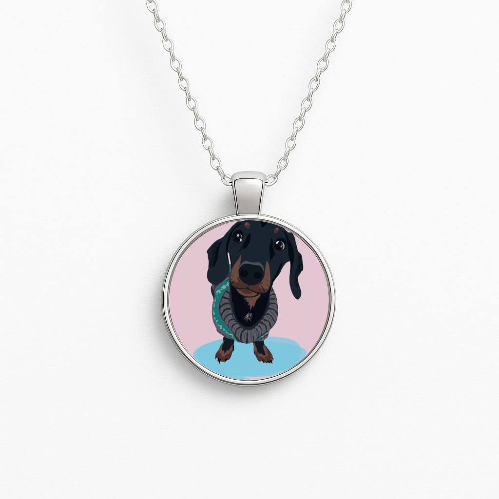 Cartoon Dachshund Necklace