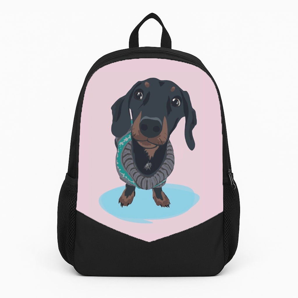 Cartoon Dachshund Backpack