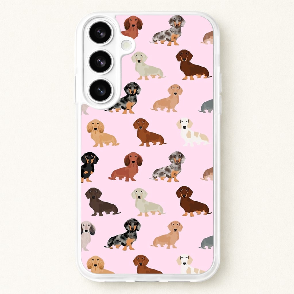 Dachshund Breed Pattern Phone Case for Galaxy S26 Plus