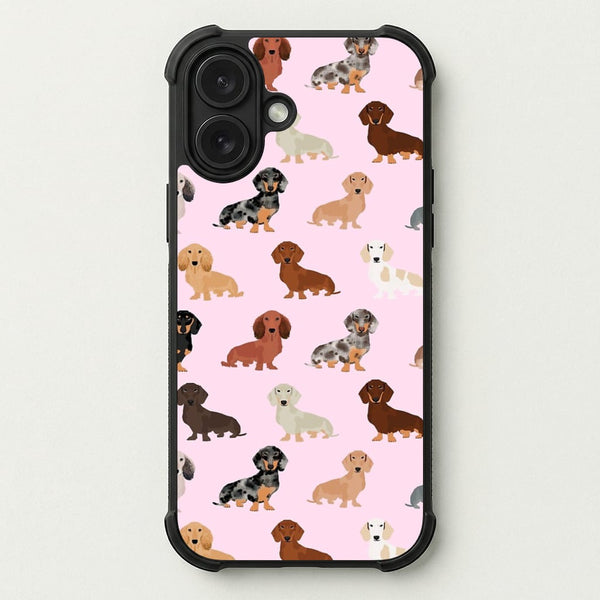 Dachshund Breed Pattern Phone Case — Bumper case