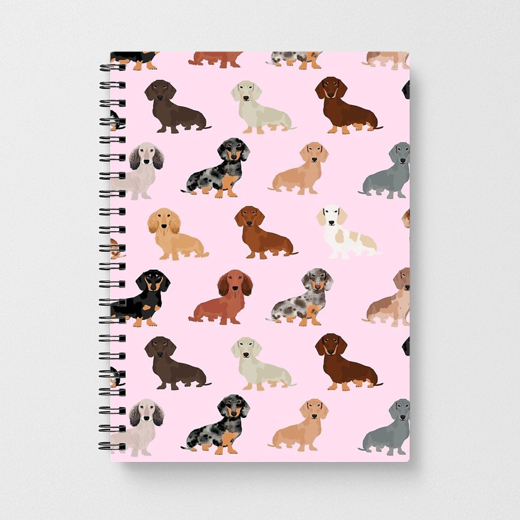 Dachshund Breed Pattern Notebook - Fun Cases
