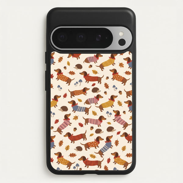Autumn Sweater Dachshunds Phone Case - Google Pixel 9 Pro XL / Standard