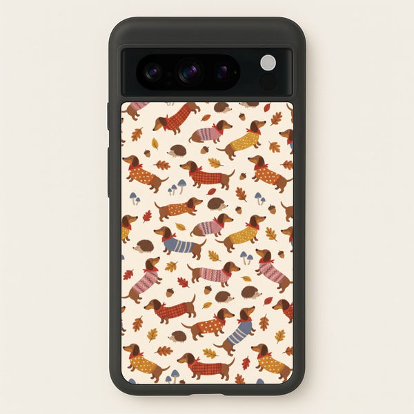 Autumn Sweater Dachshunds Phone Case - Google Pixel 8 Pro / Standard