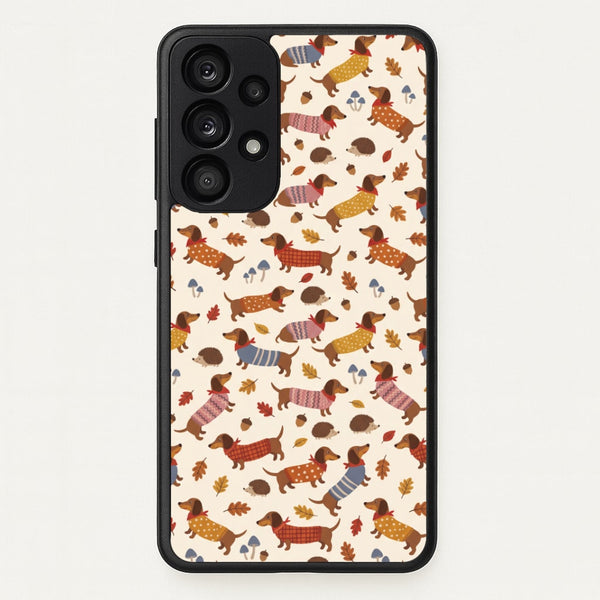 Autumn Sweater Dachshunds Phone Case - Galaxy A53 / Standard