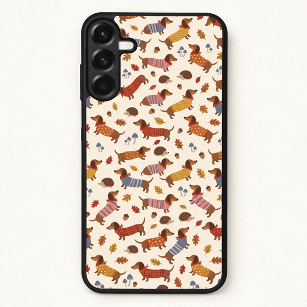 Autumn Sweater Dachshunds Phone Case - Galaxy A17 / Standard