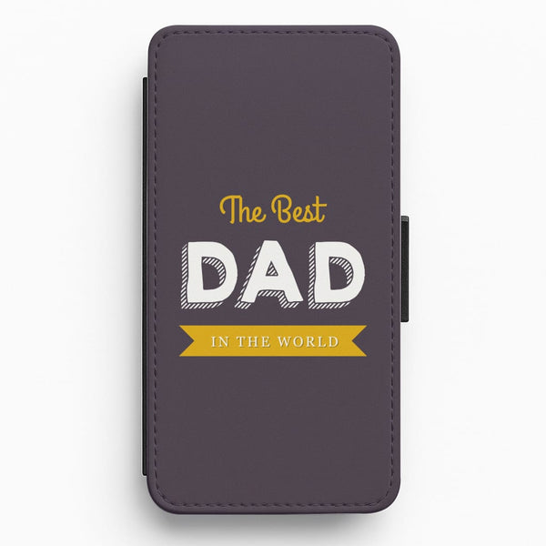 Best Dad In The World Flip / Wallet Phone Case
