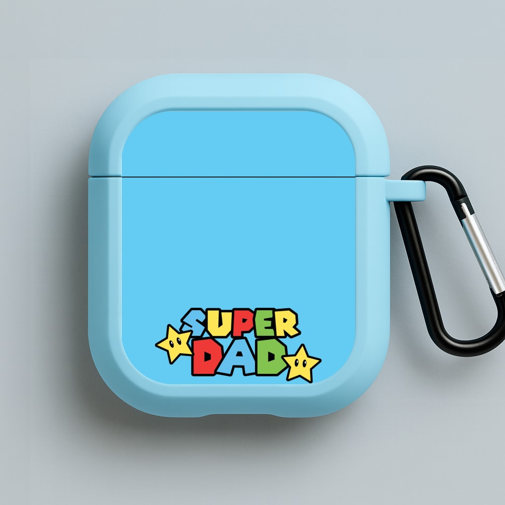 Super Dad Blue AirPods Case