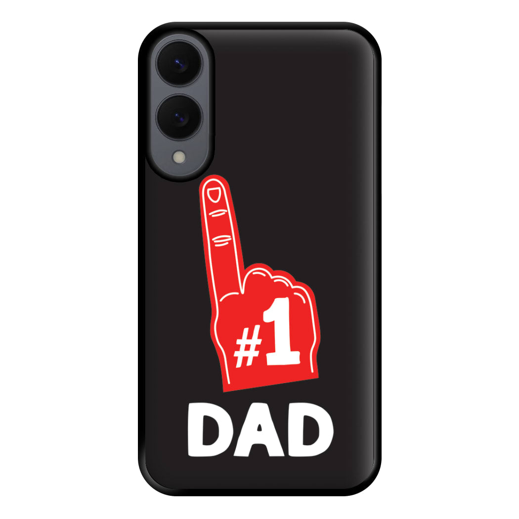 #1 Dad Foam Finger Phone Case for Galaxy S25 Edge