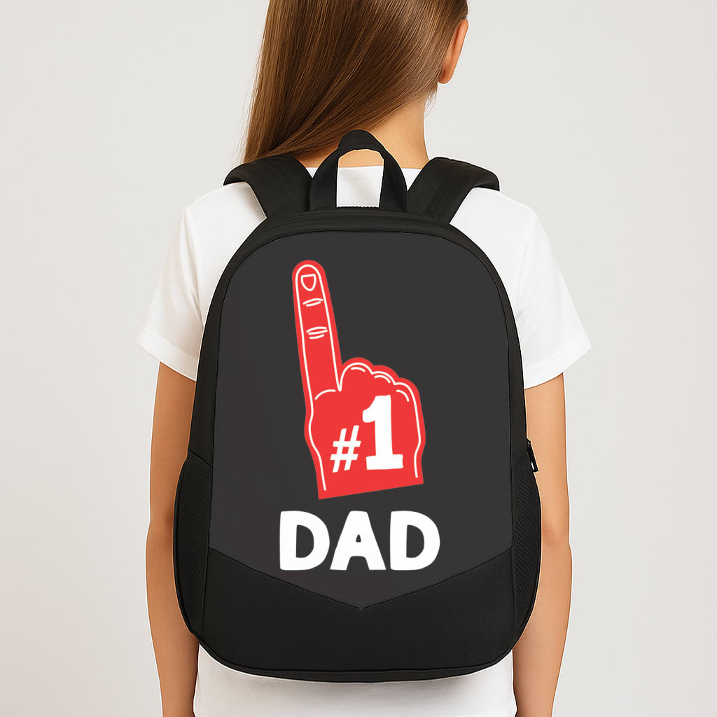 #1 Dad Foam Finger Backpack