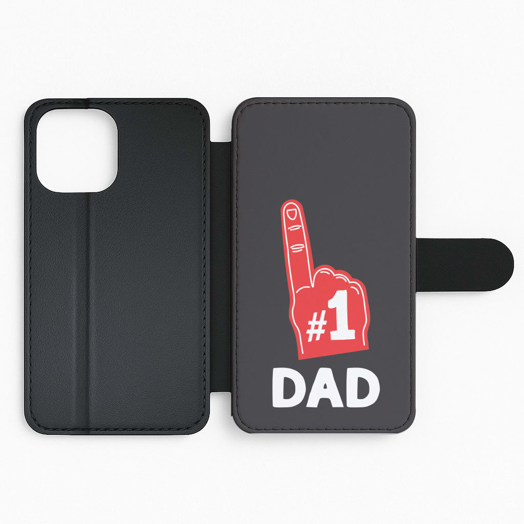 #1 Dad Foam Finger Flip Phone Case