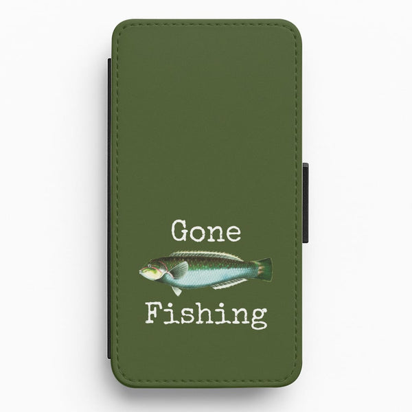 Gone Fishing Flip / Wallet Phone Case