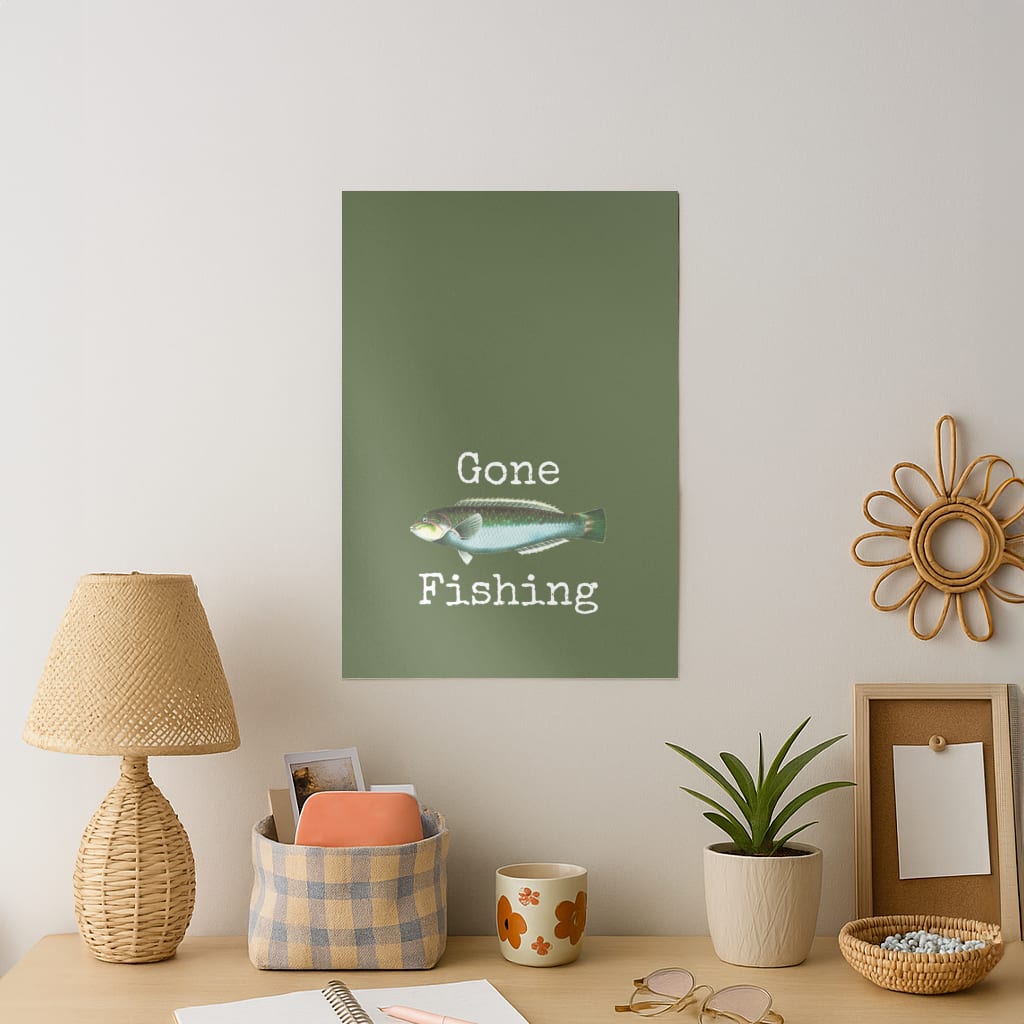 Gone Fishing Art Print