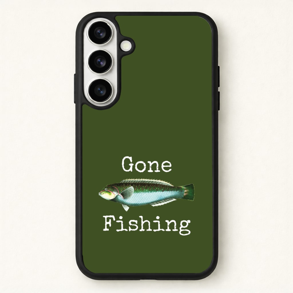 Gone Fishing Phone Case for Galaxy S26 Plus