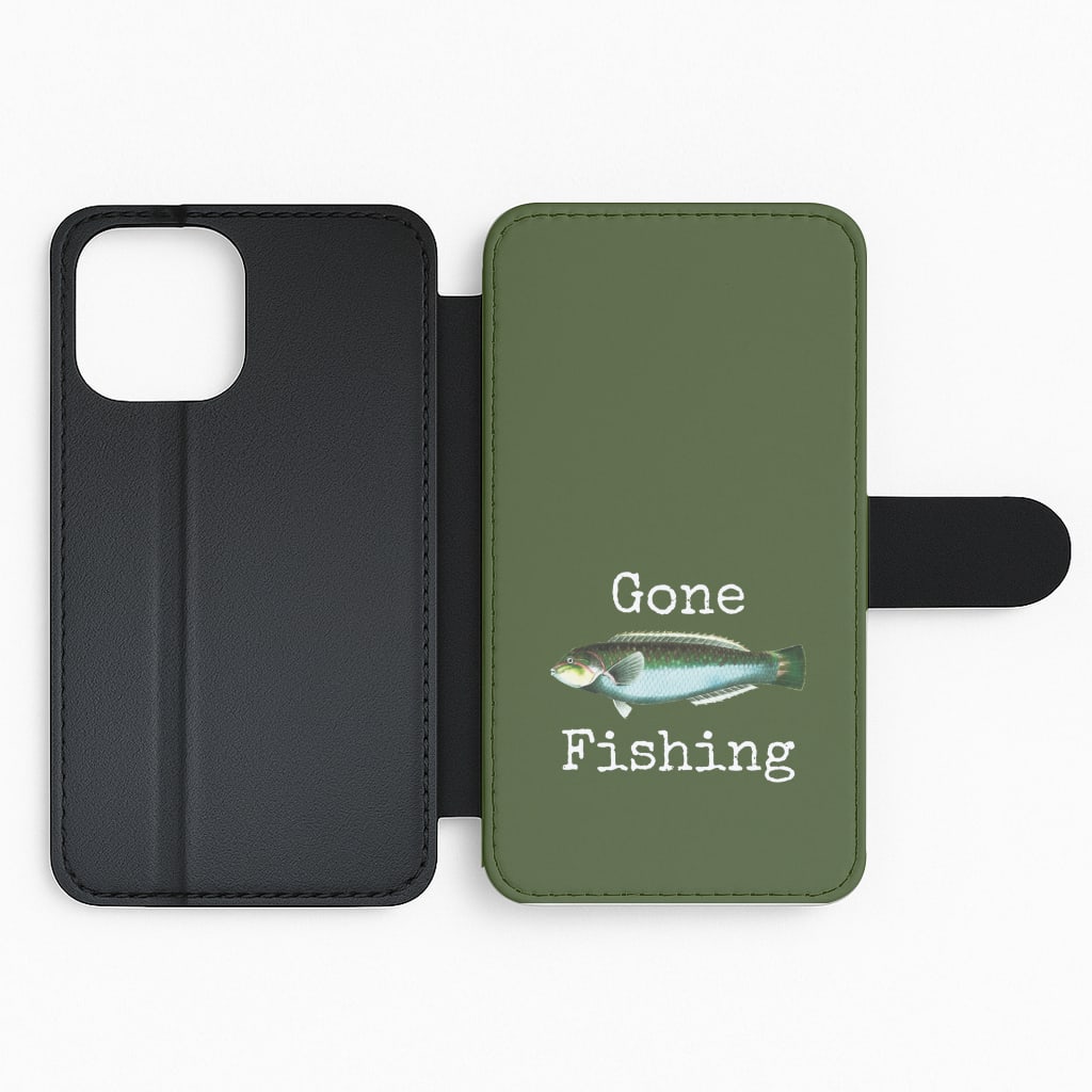 Gone Fishing Flip Phone Case