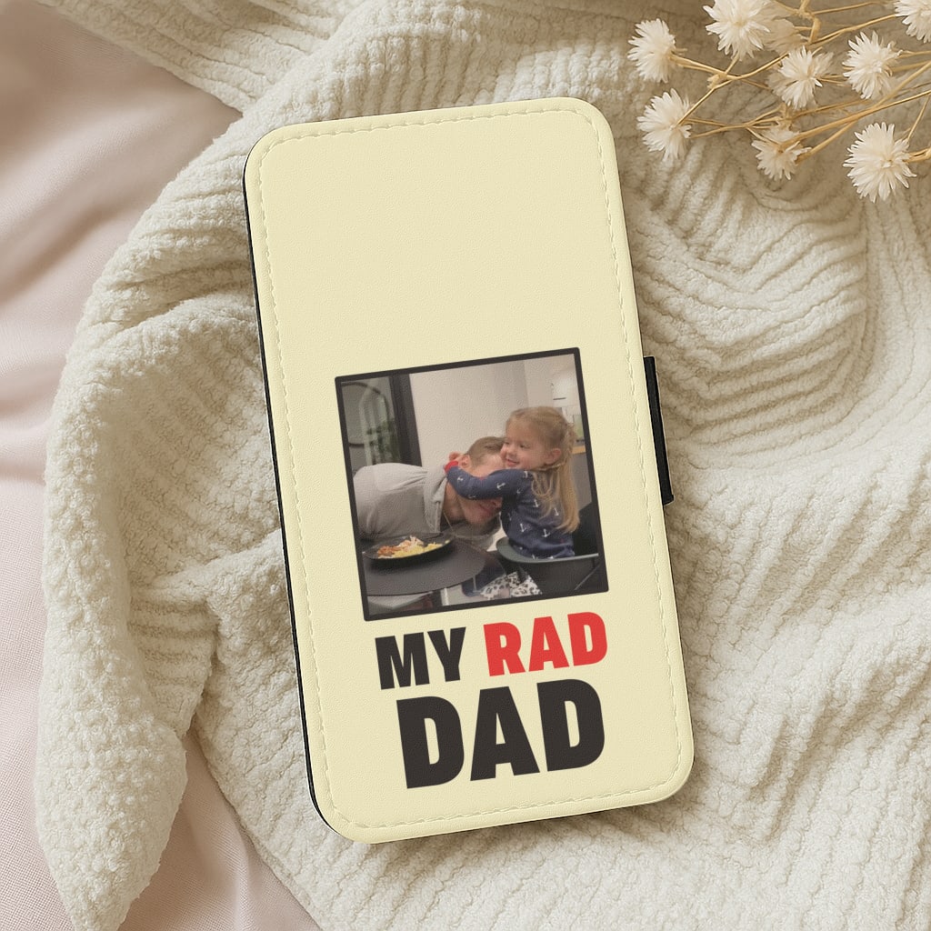 My Rad Dad Personalised Wallet Phone Case