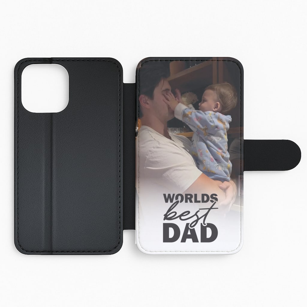 World's Best Dad Personalised Flip Phone Case