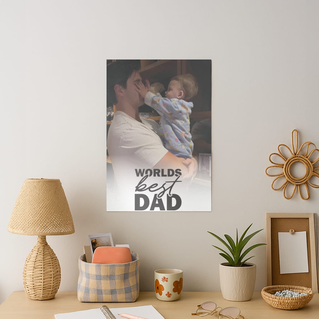 World's Best Dad Personalised Art Print