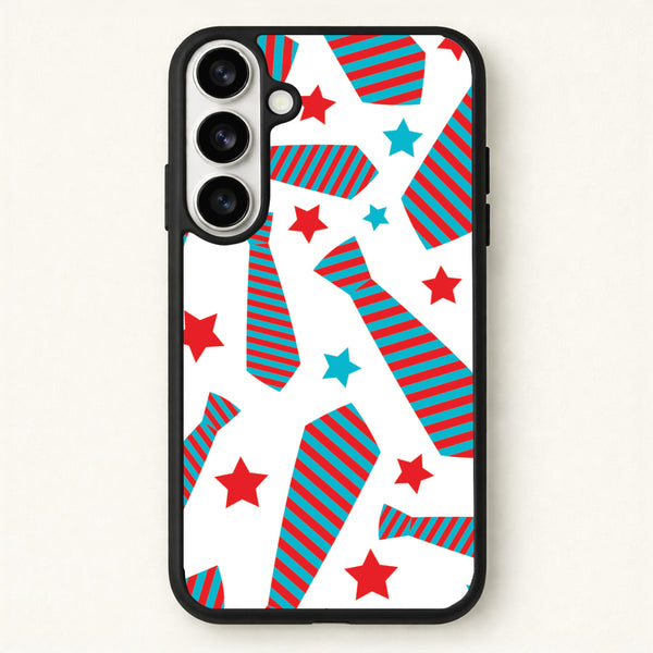 Tie And Stars Pattern Phone Case for Galaxy S26 Plus