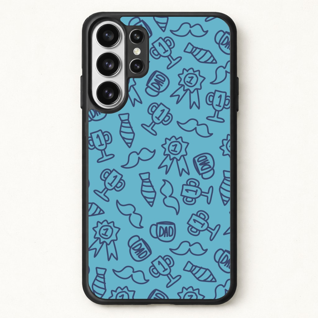 Dad Doodles Pattern Phone Case for Galaxy S26 Ultra