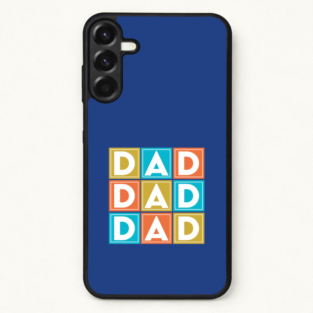 Dad Cubes Phone Case for Galaxy A57