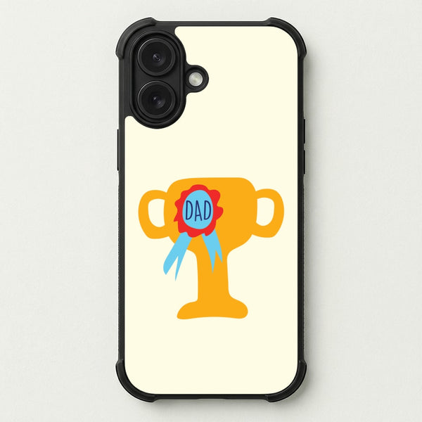 Cartoon Dad Trophy Phone Case — Bumper case