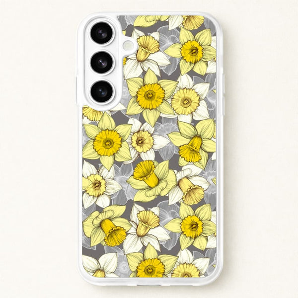 Daffodil Daze - Spring Pattern Phone Case for Galaxy S26