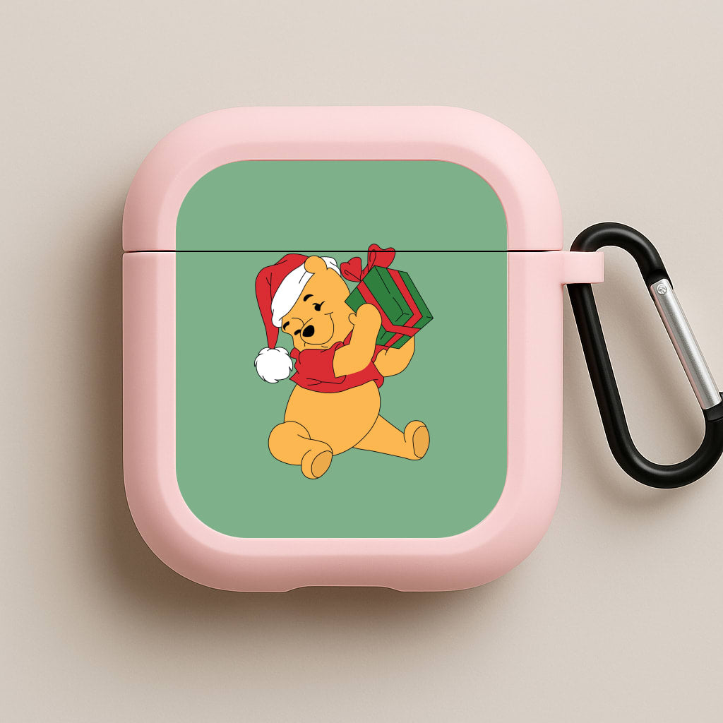 Winnie Christmas Pink AirPods Case