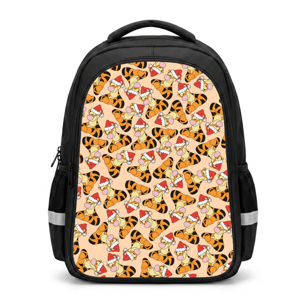 Tiger Pattern Christmas Backpack