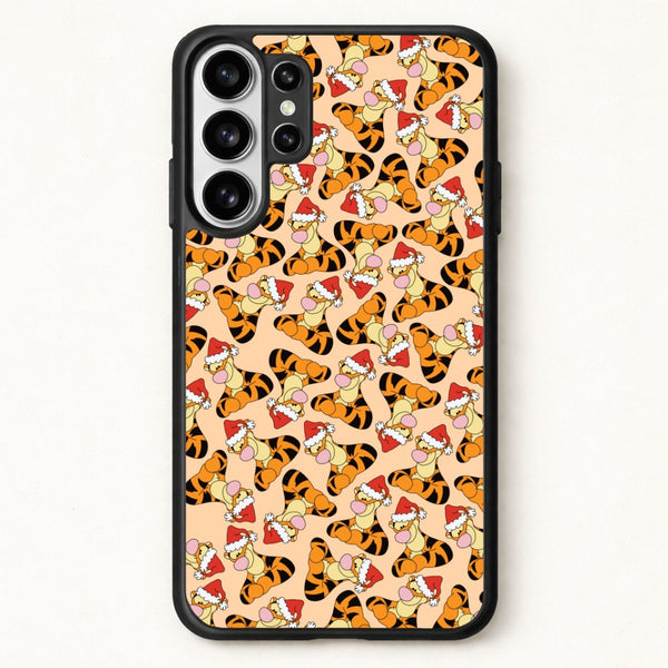 Tiger Pattern Christmas Phone Case for Galaxy S26 Ultra